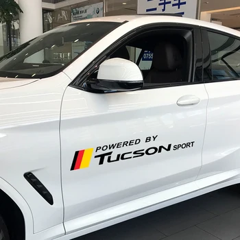 

2PCS/Set Car Door Side Vinyl Stickers Auto Body Decor Decals For Hyundai Tucson Reflective Auto Trim Motorsport Car Accessories