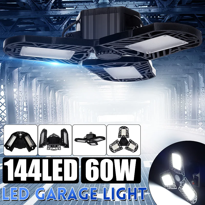 

Smuxi Led Garage Lamp Industrial Lamp E27 Led High Bay Light 60W Workshop Parking Football Field Warehouse Lamp 85-265v
