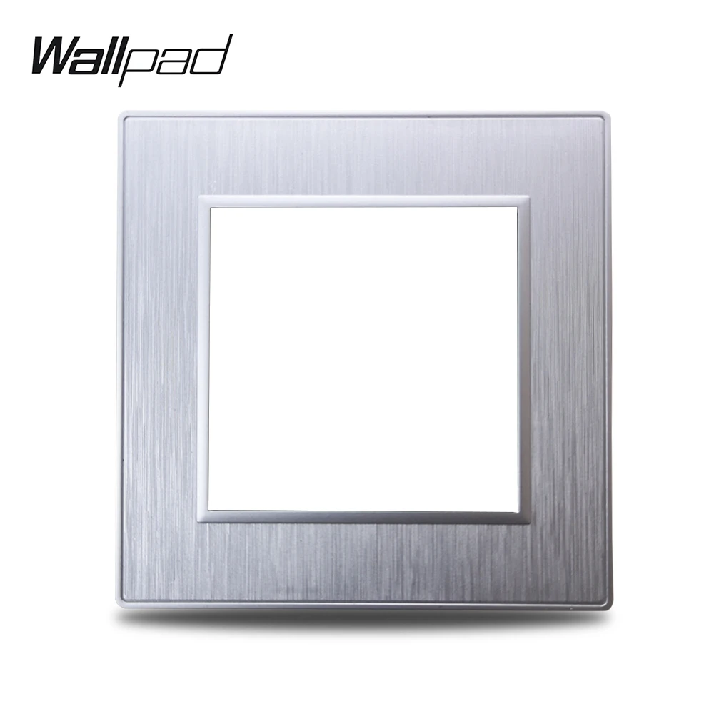 Wallpad S6 DIY Одиночная Серебряная панель полированный Поликарбонат пластик для