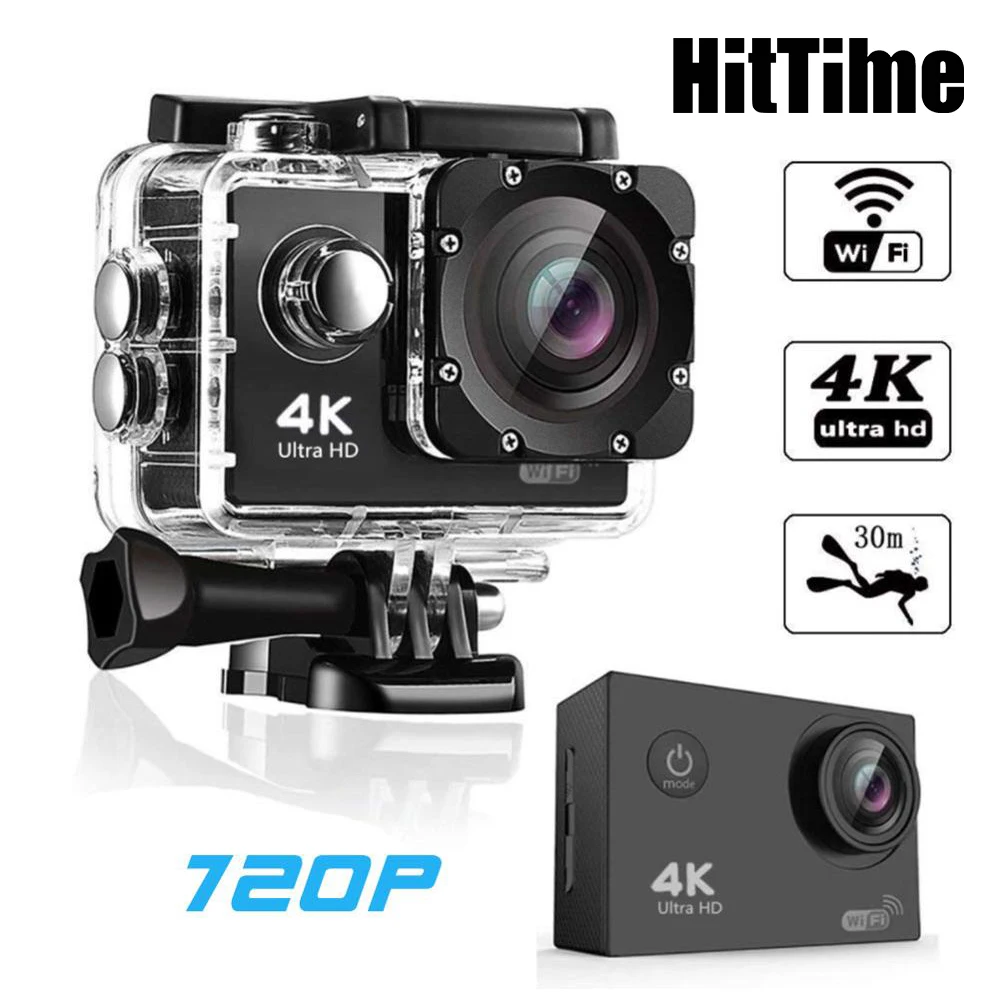 Waterproof Camera HD 720P Sport Action Camera DVR Cam Video Camcorder Silver