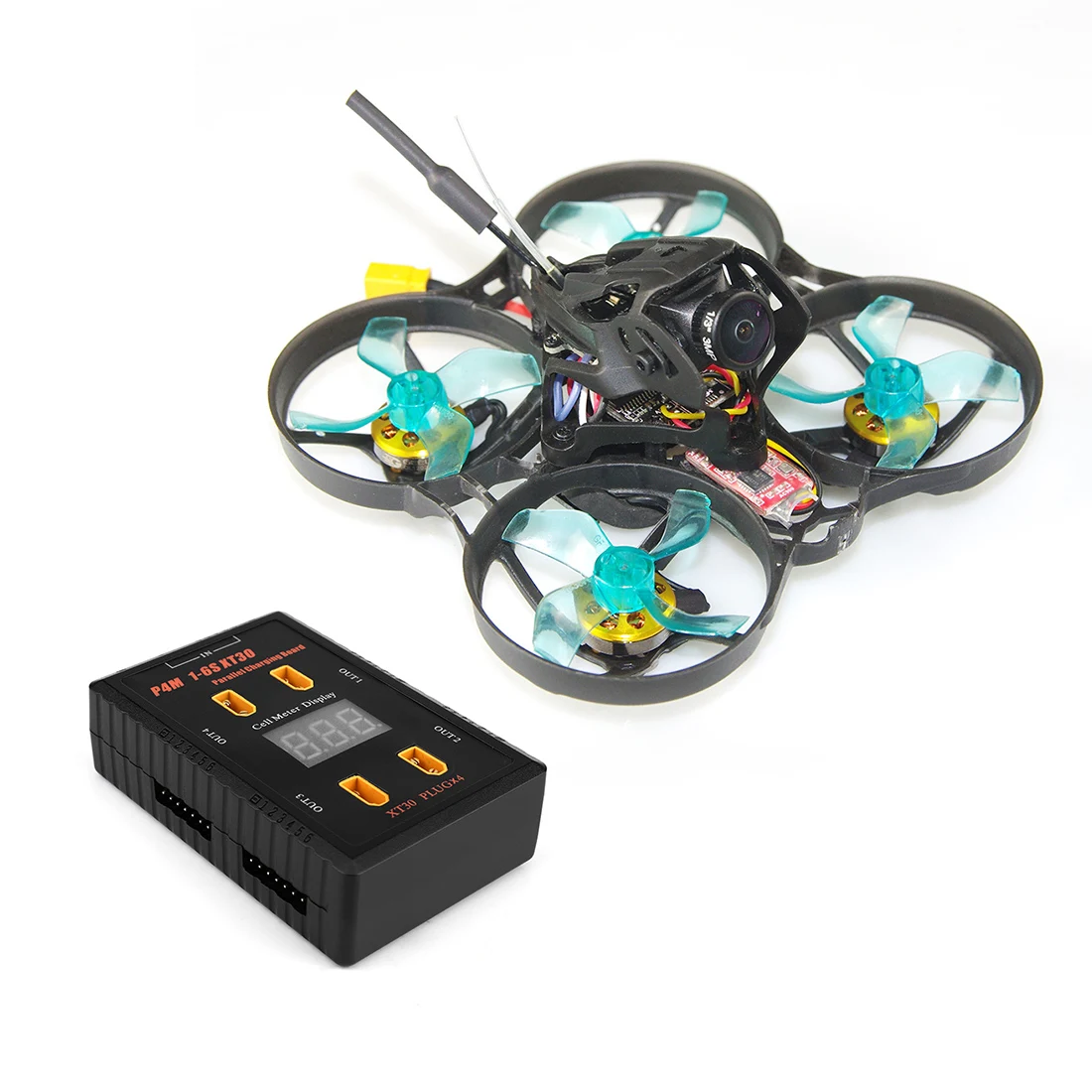 GEELANG ANGER 75X BWhoop 3-4S FPV гоночный Дрон Квадрокоптер 1202 6900kv 4S PNP/BNF с параллельной зарядной платой P4 1-6S XT30