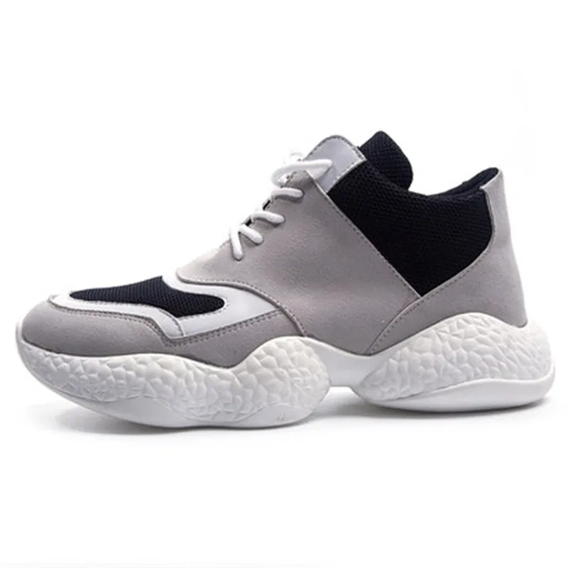 Мужская повседневная обувь модная легкая обувь для бега в спортивном стиле - Цвет: gray