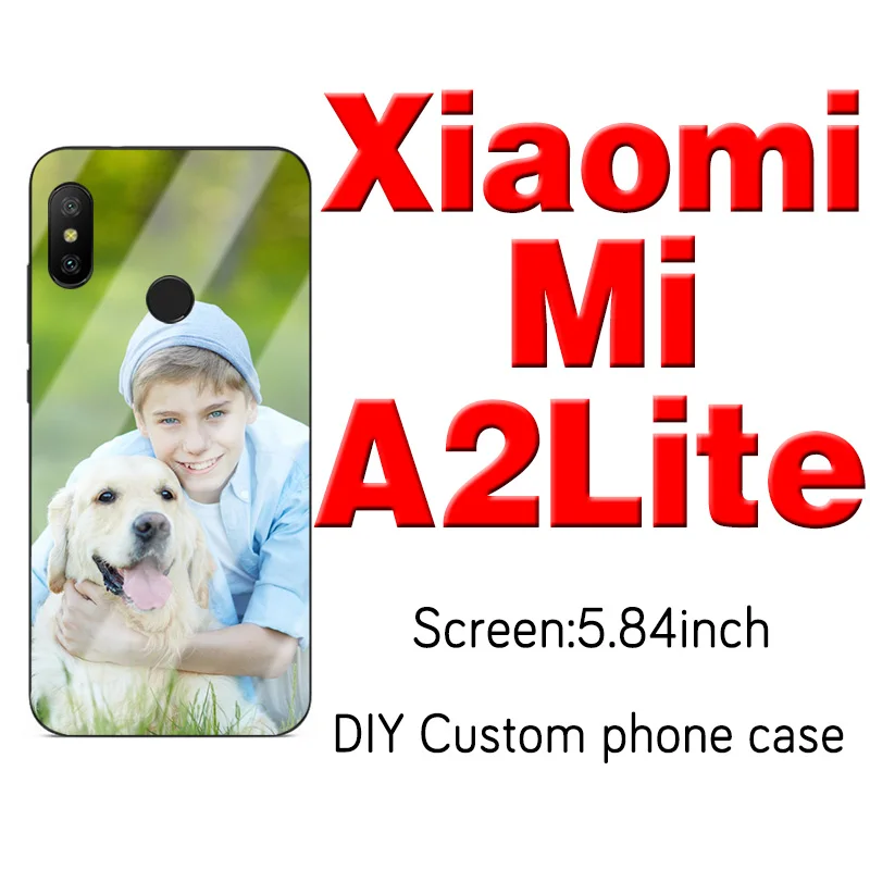 Xiaomi Mi A2lite Индивидуальный индивидуальный чехол для телефона из закаленного стекла для Xiaomi mi 9 SE 8 A3 Lite 5X 6X F1 Red mi Note 8 7 6 5 Pro mi x 2s 3 - Цвет: Xiaomi Mi A2lite