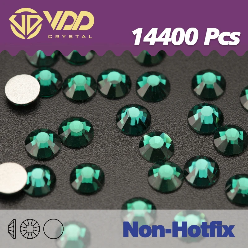VDD 도매 SS3-SS20 14400PCS/PACKS 네일 아트 장식 의류 DIY에 대한 플랫 백 3D 돌에 유리 라인 석 크리스탈 접착제