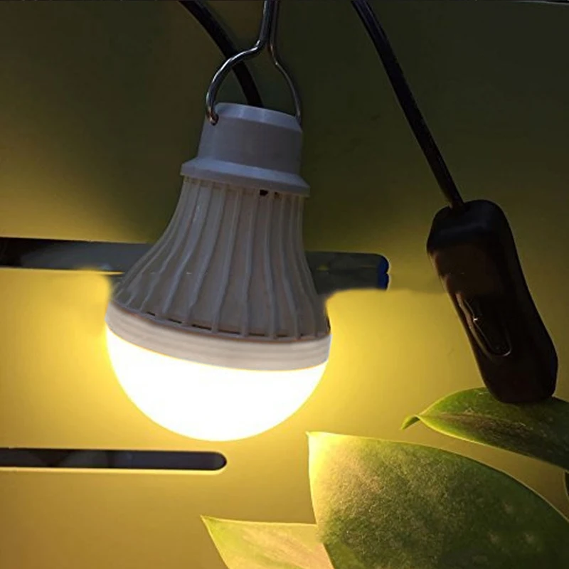 Портативный USB светодиодный светильник лампа переключатель светодиодный фонарь для кемпинга палатка светильник ing 5 Вт Прямая поставка