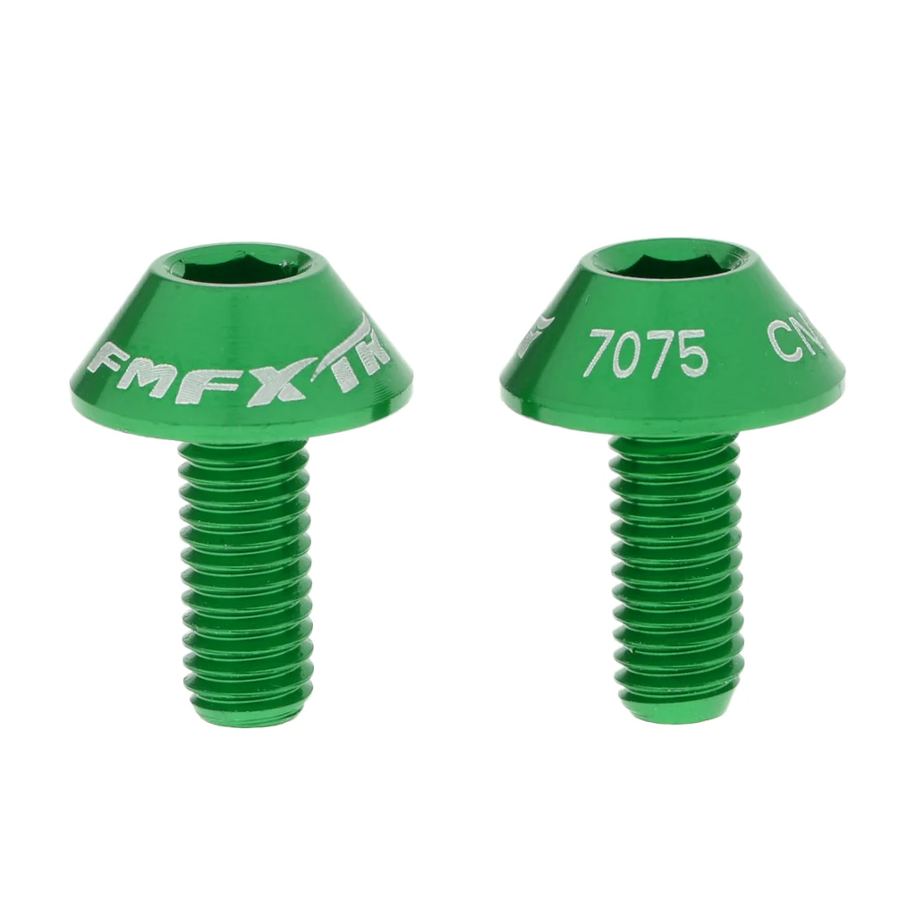 6 Pieces Bicycle Cycle Water Bottle Cage Bolts M5 x 12mm Screw Alloy Can be Applied to Most Bikes