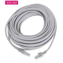 Cabos de fio 1m/3m/5m/10m/20m//30m/40m do roteador do computador de alta velocidade do cabo ethernet do lan da rede de cat5 rj45 para a câmera ip do ponto de entrada