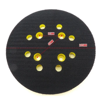 

2pcs Sanding Pad 5 inch 125mm 8 Holes Backing Pad Hoop & Loop Palm Sander