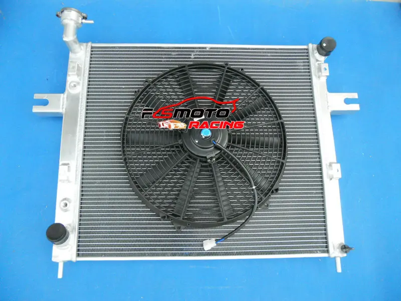 3 Row All Aluminum Radiator + Fan Racing For JEEP GRAND CHEROKEE 4.0L