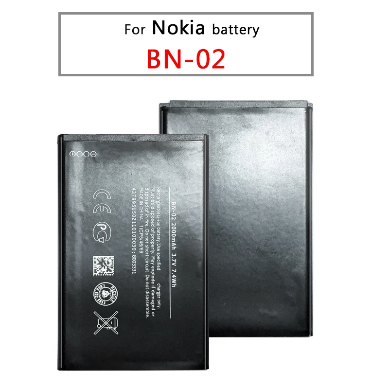 2019 100% аккумуляторная батарея для телефона Nokia XL 4G RM-1030 RM-1042 RM 1061 литиевая BN02 BN-02 |