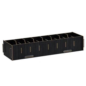 

Office Desk Card Sorting Rack Creative Wooden Business Card Box Large Capacity Sorting Folder Storage Base