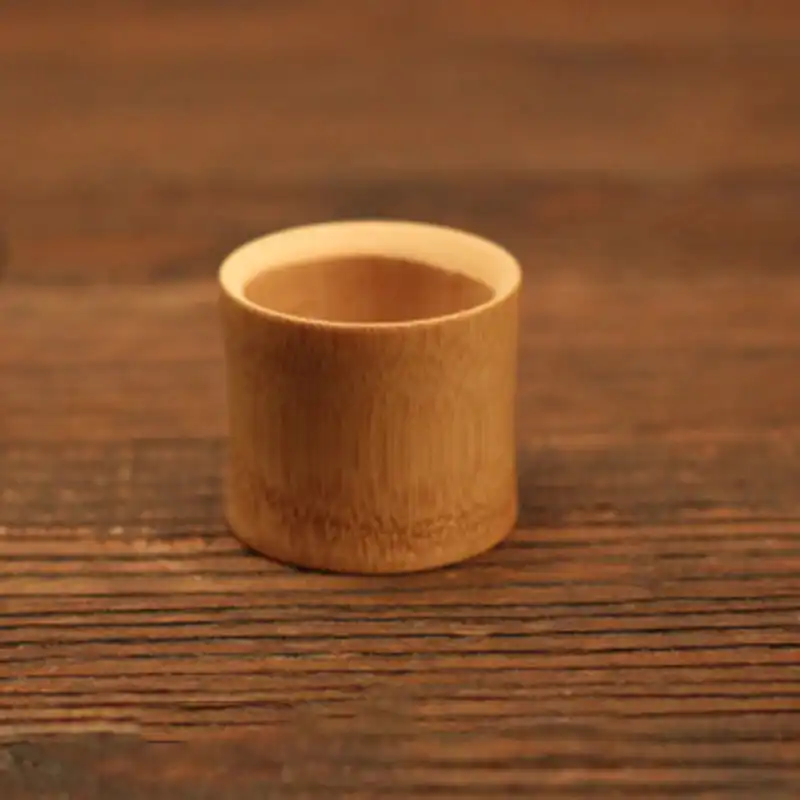 Natural Bamboo Beer Juice Mug Cup Coffee Tea Sake Wine Cup Wood Teacup I