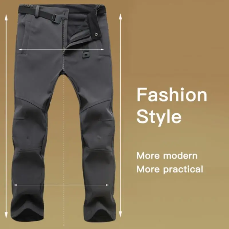 Skup Mężczyźni kobiety wiatroszczelne spodnie narciarskie zimowe ciepłe polary piesze wycieczki Softshell wąż wspinaczka Camping spodnie narciarskie