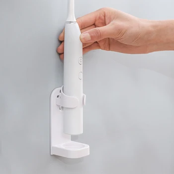 

Wall Electric Toothbrush Holder Leachate Base High-Strength Nail-Free Creative Glue Strong Organizer