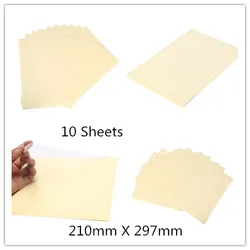 10Sheets 210mm X 297mm Self Adhesive Vinyl A4 Clear Transparent  Film Label Sticker For Laser Printer 21 X 29.7cm