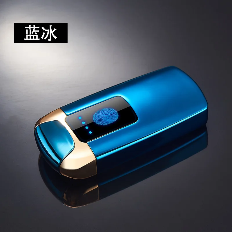 Персональная зарядка через usb Сенсорная Индукционная электронная двойная дуга плазменная Зажигалка Eletronic ветрозащитная металлическая сигареты зажигалки подарок - Цвет: 4