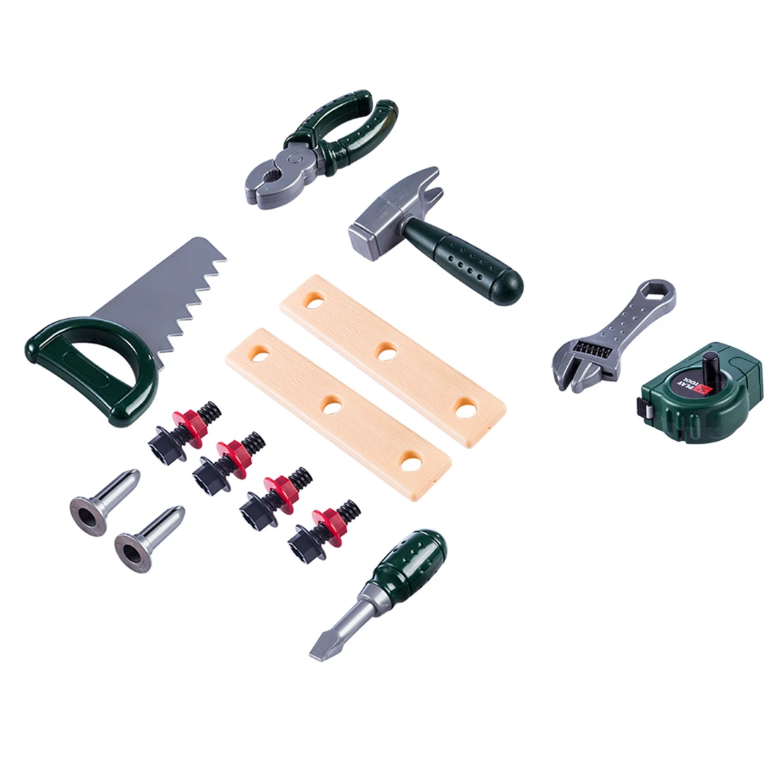 

15pcs Children Pretend Camping Adventure Tool Kit Simulation Repair Tool Playset