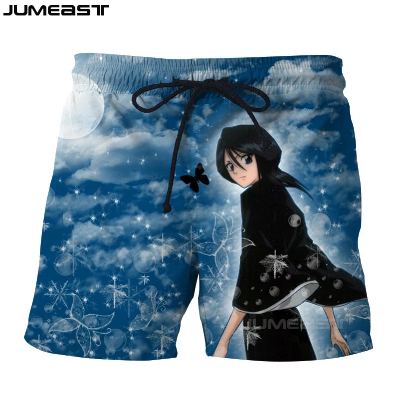 Jumeast Men Women 3D Cartoon Anime Bleach Oversized Streetwear Board Shorts Fashion Summer Beach Casual Sweatpants Short Pants 2