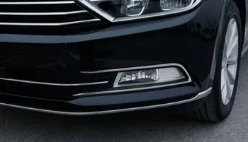 

Stainless steel Front Fog lamps cover Trim Fog lamp shade Trim Fit For Volkswagen Passat B8 and B8 Variant