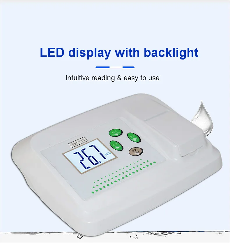 Lab Turbidimeter Turbidity Test Meter 90 Degree Scattered Light Measurement Principle Range 0 to 200NTU