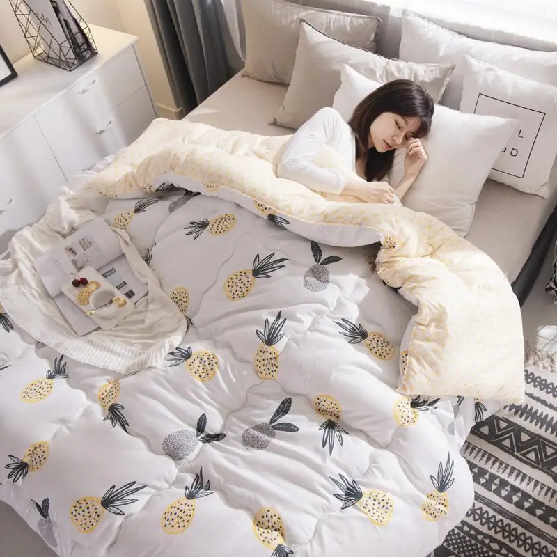 Дизайн Твин/королева/король Размер лоскутное одеяло дома толстые теплые одеяла роскошные печатных зимнее одеяло постельные принадлежности стеганое одеяло - Цвет: Светло-серый