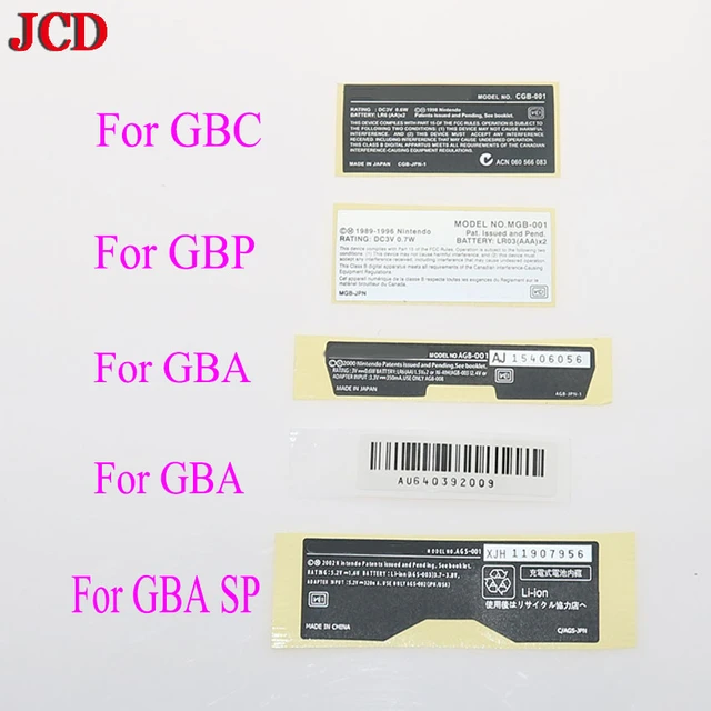 Gbc Emailnintendo Gameboy Advance Sp/color Labels - Pikachu Stickers For  Gba/gbc