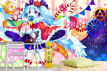 

[Self-Adhesive] 3D Hatsune Miku 45827563 Japan Anime Wall Paper mural Wall Print Decal Wall Murals
