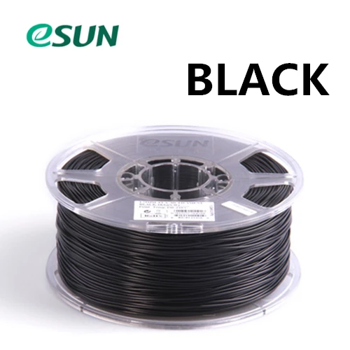 ESUN 1,75 мм красный ABS/ABS PRO(ABS+) нить для 3d принтера 1 кг выбор цветов материал для 3D печати для 3d принтера s - Цвет: ABS 1kg BLACK