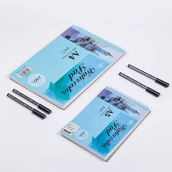 

A5/A4/A3 Fine Watercolor Book 160g/m2 Travelling Sketch Book Drawing Paper for Painting Color Sketchbook School Art Supplies