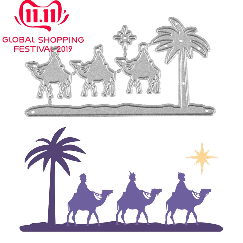 

Naifumodo Desert Traveler Metal Cutting Dies Scrapbooking Craft Dies Stencil Album Embossing Card Making Die Cut New Dies 2019