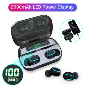 

Ottwn Q82 LED Wireless Bluetooth 5.0 Earphones TWS Handfree Music Stereo Headsets Earphone With MIC Charging Cas For iPhone