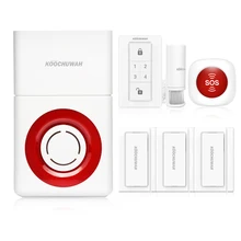 Беспроводная GSM сеть домашняя сигнализация Система безопасности домашняя SMS дистанционный Dail вызов Громкая Soud сигнализация 130 дБ для внутреннего и наружного питания от батареи