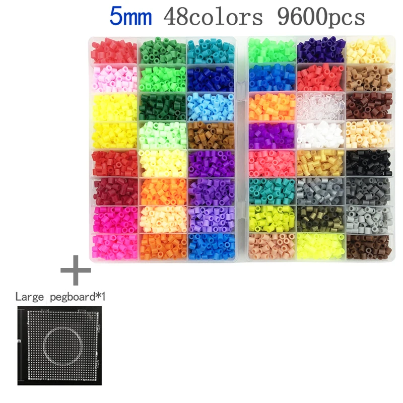 5000pcs 2.6mm Hama Beads Mini Perler replenish colors Fuse Bead Iron Beads  for Kids Diy Puzzles High Quality Handmade Gift Toy