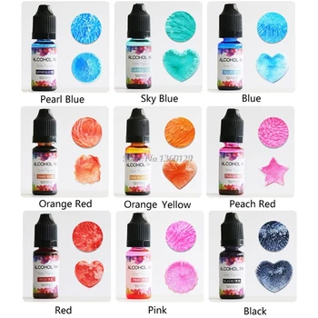 

24Color 10ML Alcohol Ink Diffusion Resin Pigment Kit Liquid Colorant Dye Art DIY Dropship