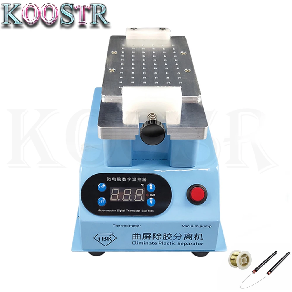 

Tbk-998 7 Inch Multi-function Curved Screen Glue-removing Separate Machine For Edge Screen Eliminate Plastic Separator