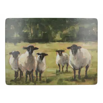 

Stands on the Cork large sheep on the pasture 40x29 cm (4 PCs)
