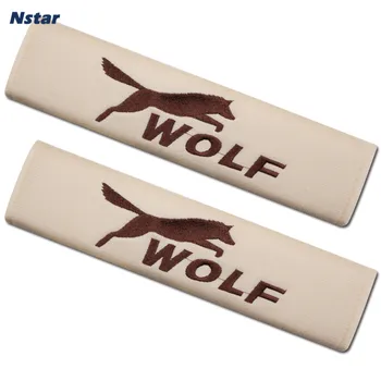 

Nstar 2pcs/pair Wolf Styling Auto Interior Shoulder Pad Car Part Decoration Seat Belt Cover Carbon Fiber 043