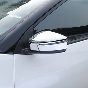 

For Nissan Leaf 2017 2018 2019 ABS Chrome Car rearview mirror Frame decoration sticker Covers Trim accessories Car Styling 2pcs