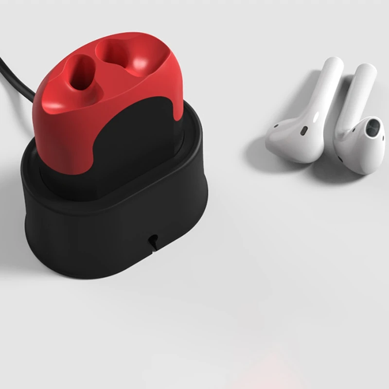 Гарнитура зарядное устройство для Airpods Airpods2 Apple Беспроводная Bluetooth гарнитура наушники зарядный чехол защитный чехол