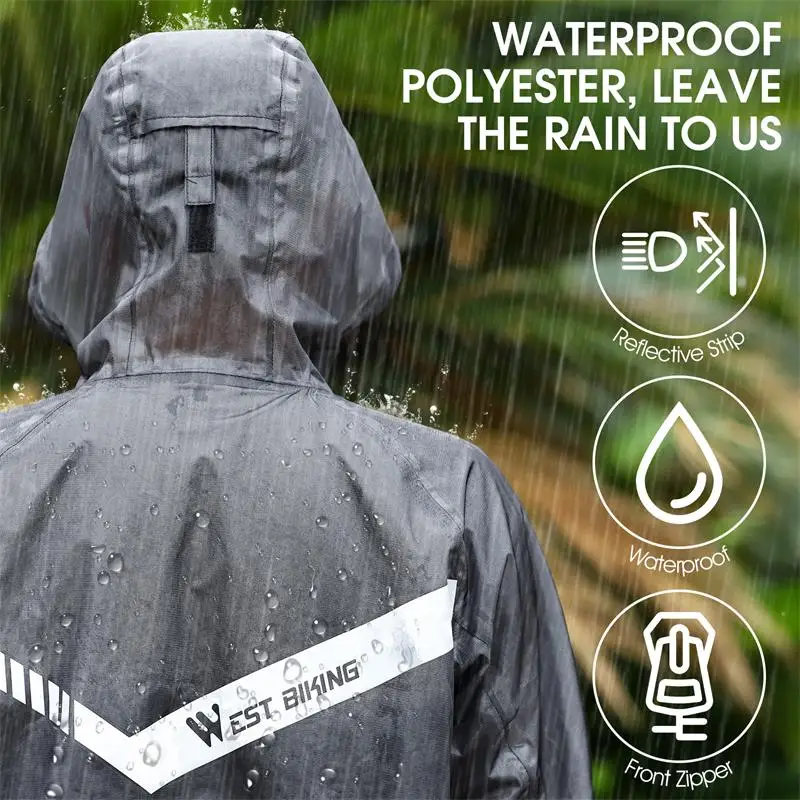 Cycling Raincoat Cycling Jersey Cycling Jacket Waterproof Reflective Electric Bicycle MTB Road Bike Sport Clothing Men Women cycling jersey cycling jacket cycling clothing