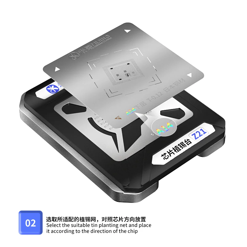 auto dent pullers Mijing Z21 8 in 1 CPU Reballing Stencil Platform For iPhone A8 A9 A10 A11 A12 A13 A14 A15 IC Chip Tin Planting Template Fixture gearwrench metric wrench set