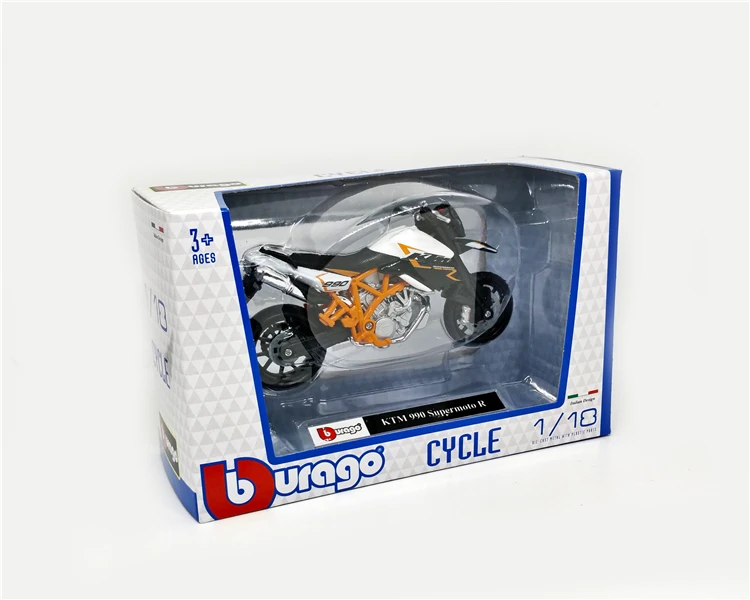 Bburago 1:18 KTM 990 Supermoto R масштабная модель велосипедов литой мотоцикл