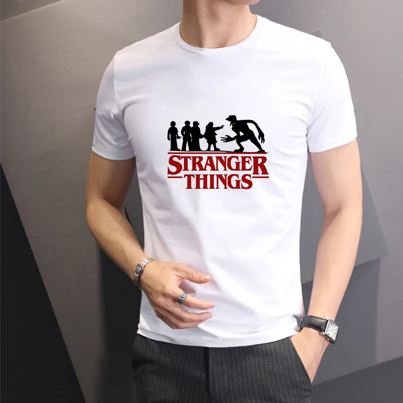 

Lus Los Men's T-Shirts Fashion Tops Stranger Things Men's T-Shirts Cotton Short Sleeve Men's Fashion Shirts Tops Casual Fashion