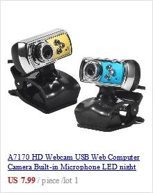 HD веб-камера Вращающаяся USB Компьютерная камера 12MP видео запись веб-камера с микрофоном клип-камера Поддержка ночного видения