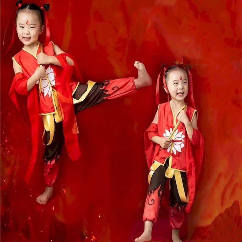 Костюм Nezha костюмы на Хэллоуин для женщин косплей аниме merch Nezha's Devil детская