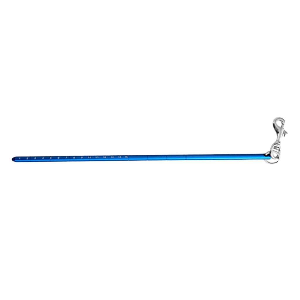 Aluminum Scuba Diving Pointer/Tank Banger with 316 Stainless Steel Bolt Snap