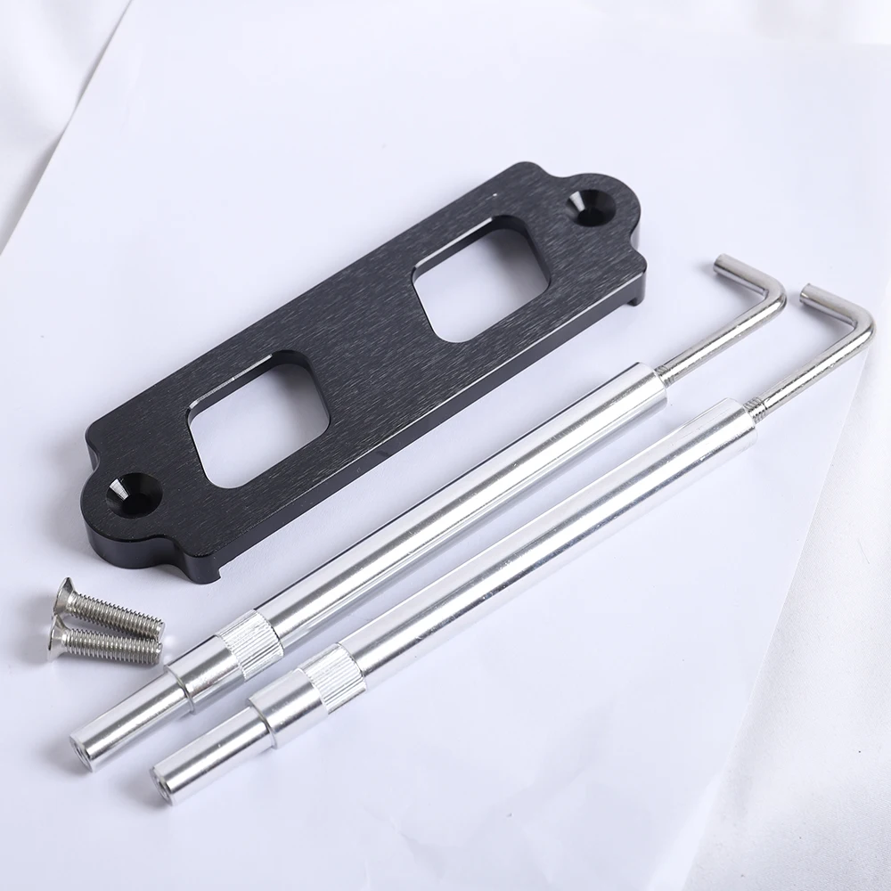 Car Battery Tie Down Kit Hold Down Rod With Stainless Tray Hooks For Honda Civic / CRX S2000 For Acura Integra RSX