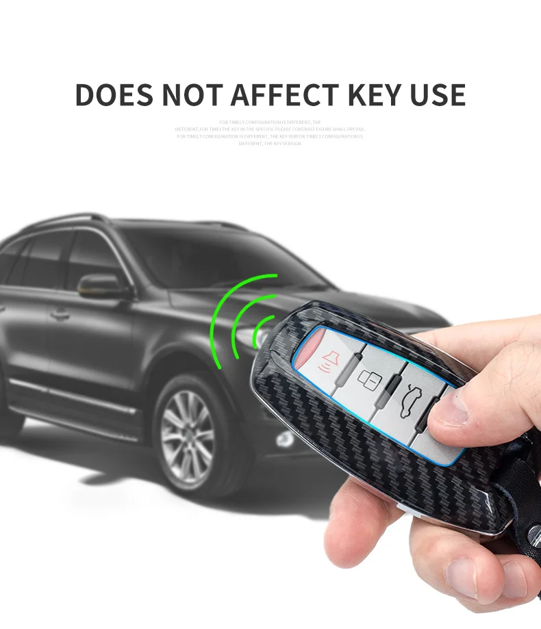 Carbon Fiber Car Smart Key Cover Case Fob Ford Fusion Mustang Explorer F150 F250 F350 Ranger Mondeo Protect Shell Accessories - Hf75aecfe13b24622b7ef9fc86a629451G