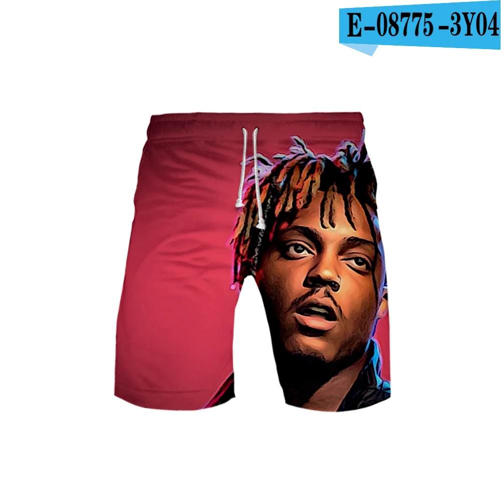 Juice Wrld мужские шорты с 3D принтом в виде змеиного черепа, мужские летние шорты с карманами и завязками, одежда для спортзала в стиле хип-хоп, персонализированная одежда - Цвет: one