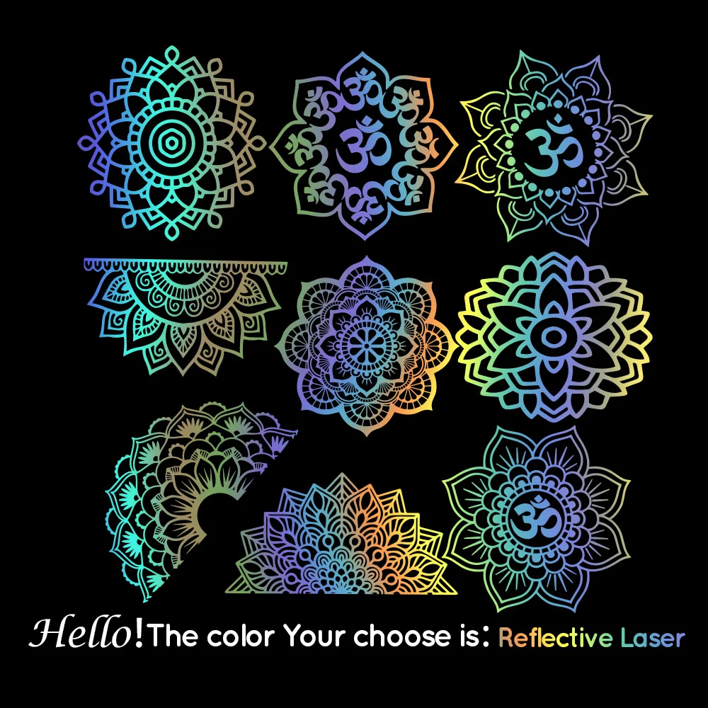 Colorful Mandala Car Wrap Decals Vinyls Fashion Creative Full Body Head Styling Stickers | Автомобили и мотоциклы